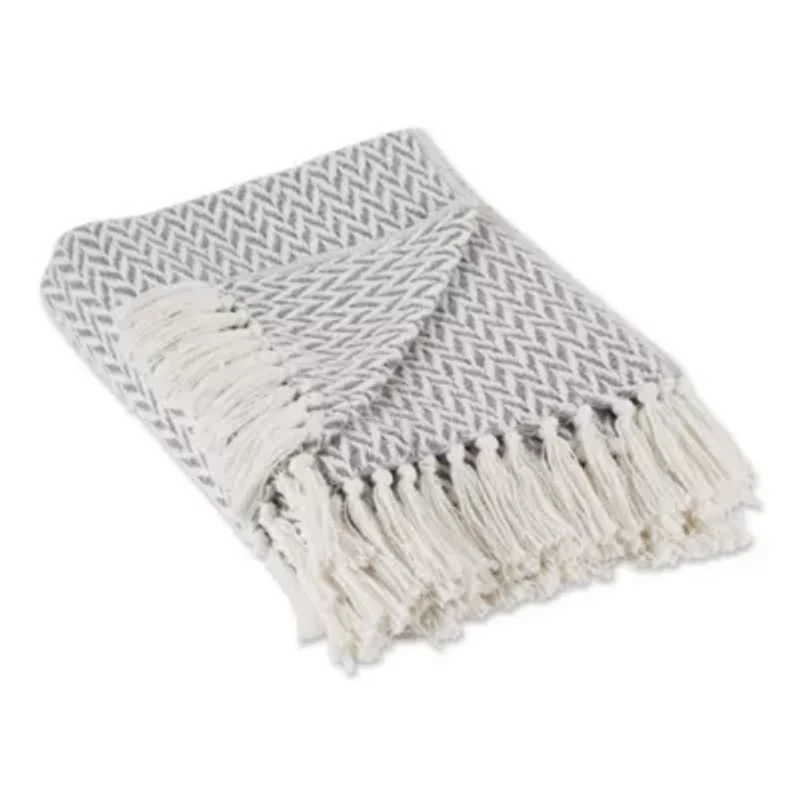 Zig-Zag Cotton Throw Blanket