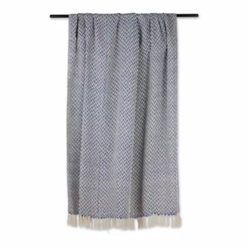 Zig-Zag Cotton Throw Blanket