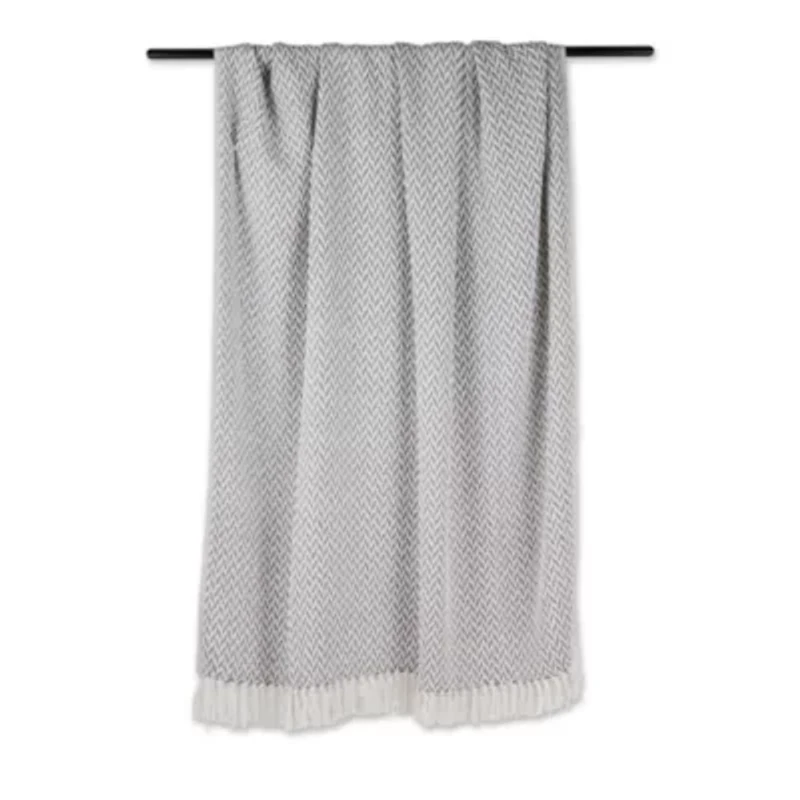 Zig-Zag Cotton Throw Blanket