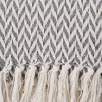 Zig-Zag Cotton Throw Blanket