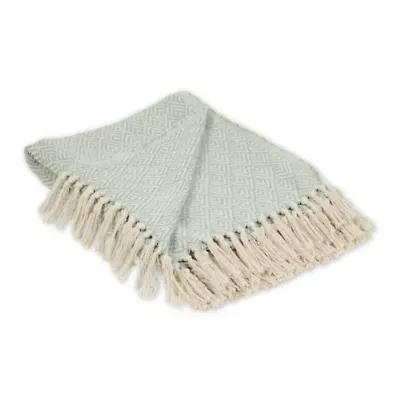 Cotton Diamond Throw Blanket