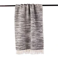 Acrylic Diagonal Stripe Throw