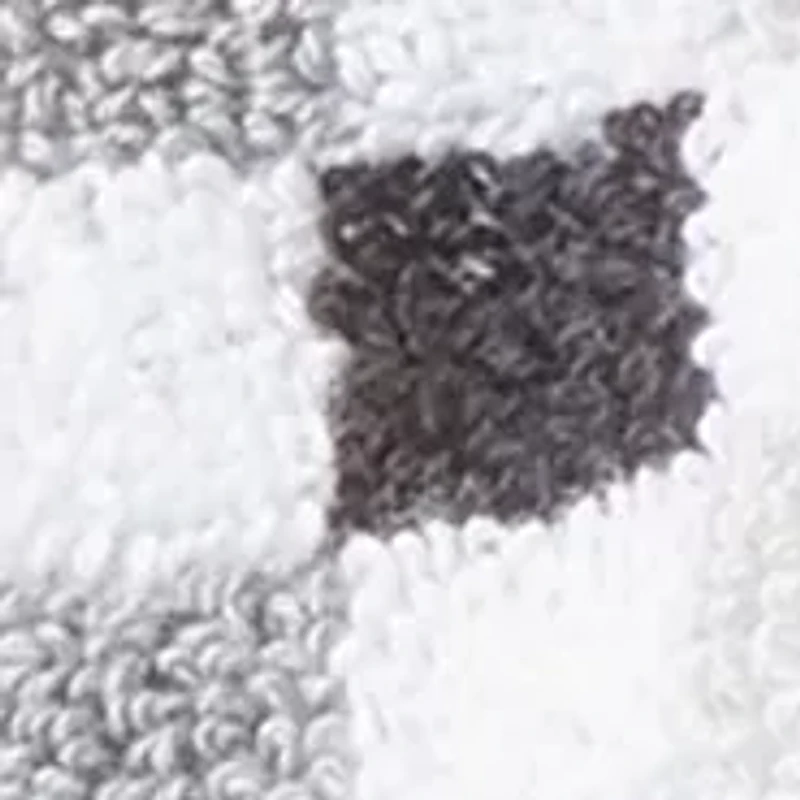 Micro Check Black and White Towel Collection