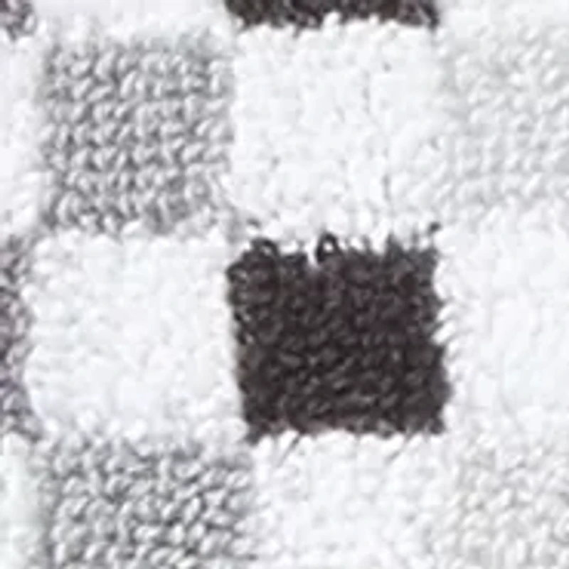 Micro Check Black and White Towel Collection