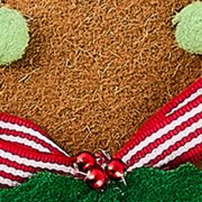 Gingerbread House Shaped Throw Pillow