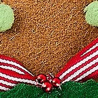 Gingerbread House Shaped Throw Pillow