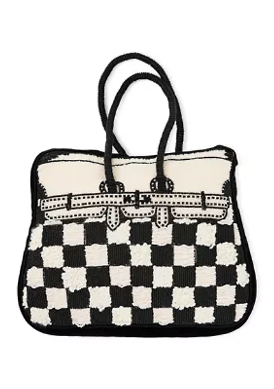 Doodles Handbag Shaped Throw Pillow