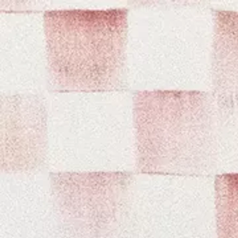 Check Reversible Scalloped Lumbar Throw Pillow