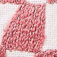 Pink Check Hearts Bouquet Throw Pillow