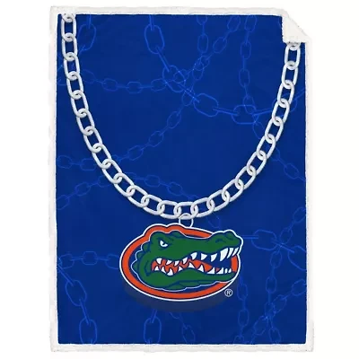 NCAA Florida Gators 60'' x 80'' Fan Chain Flannel Sherpa Blanket