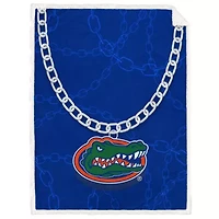 NCAA Florida Gators 60'' x 80'' Fan Chain Flannel Sherpa Blanket