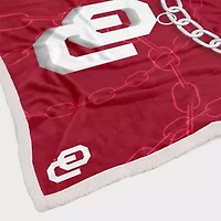 NCAA Oklahoma Sooners 60'' x 80'' Fan Chain Flannel Sherpa Blanket
