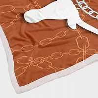 NCAA Texas Longhorns 60'' x 80'' Fan Chain Flannel Sherpa Blanket