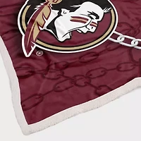 NCAA Florida State Seminoles 60'' x 80'' Fan Chain Flannel Sherpa Blanket