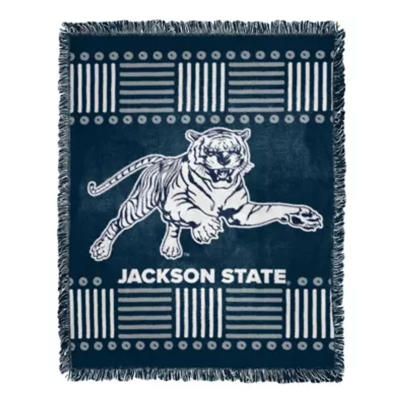 NCAA Jackson State Tigers Jacquard Throw Blanket