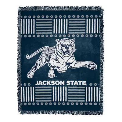 NCAA Jackson State Tigers Jacquard Throw Blanket