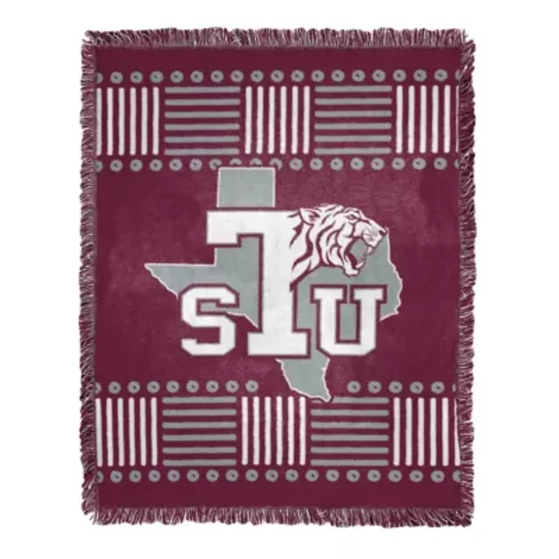 NCAA Texas Southern Tigers Jacquard Throw Blanket