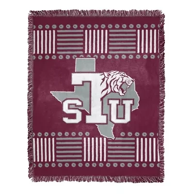 NCAA Texas Southern Tigers Jacquard Throw Blanket