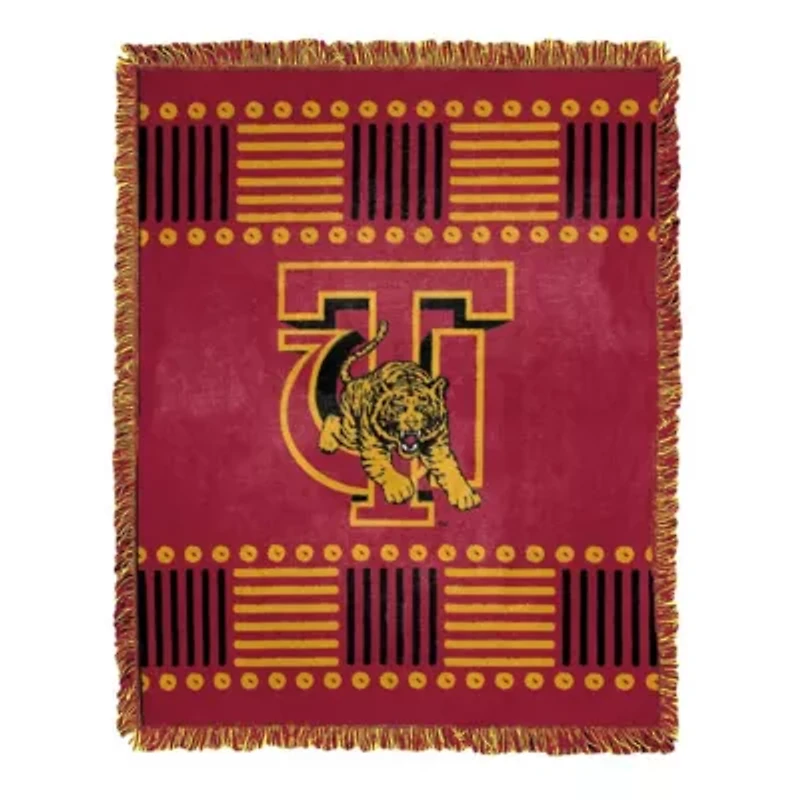NCAA Tuskegee Golden Tigers Jacquard Throw Blanket