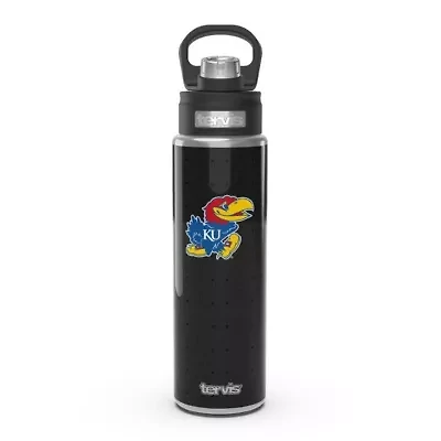 NCAA Kansas Jayhawks 24oz. Weave Stainless Wide Mouth Bottle