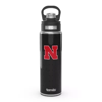 NCAA Nebraska Huskers 24oz. Weave Stainless Wide Mouth Bottle