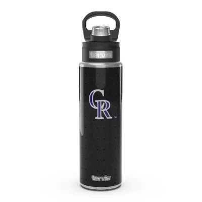 MLB Colorado Rockies 24oz. Weave Stainless Wide Mouth Bottle