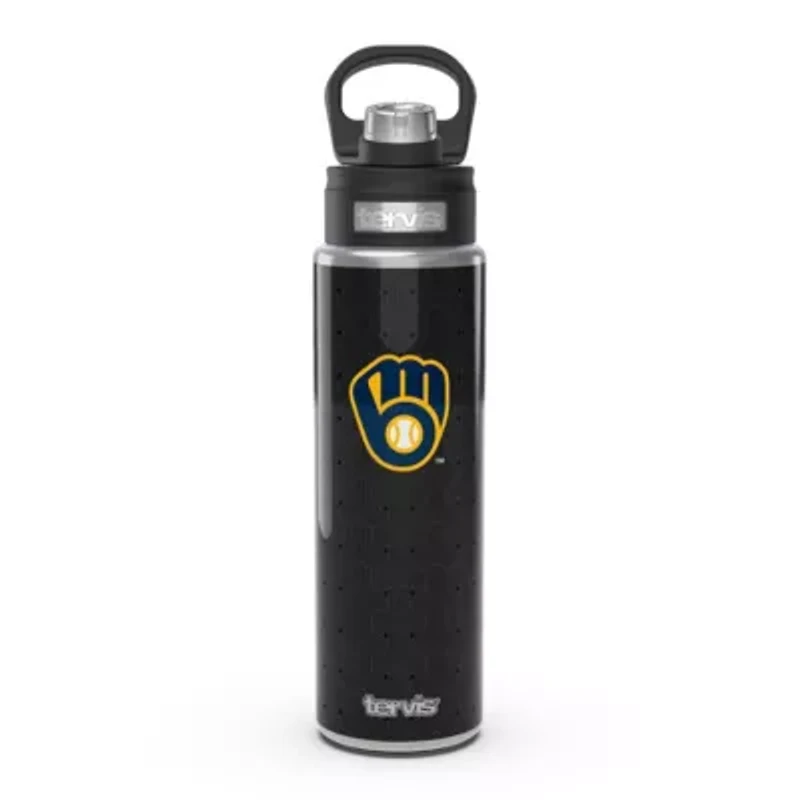 MLB Milwaukee Brewers 24oz. Weave Stainless Wide Mouth Bottle