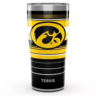 NCAA Iowa Hawkeyes 20oz. Hype Stripe Stainless Tumbler
