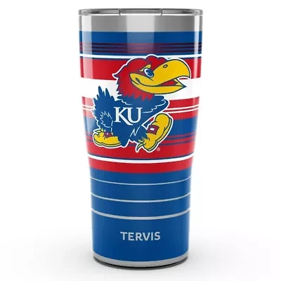 NCAA Kansas Jayhawks 20oz. Hype Stripe Stainless Tumbler