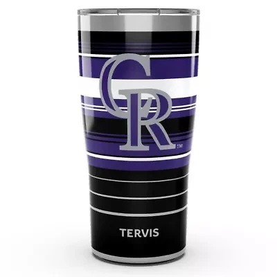 MLB Colorado Rockies 20oz. Hype Stripe Stainless Tumbler