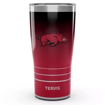 NCAA Arkansas Razorbacks 20oz. Ombre Stainless Tumbler