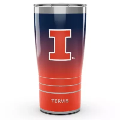 NCAA Illinois Fighting Illini 20oz. Ombre Stainless Tumbler