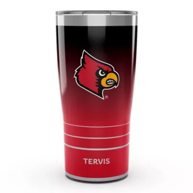 NCAA Louisville Cardinals 20oz. Ombre Stainless Tumbler