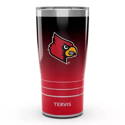 NCAA Louisville Cardinals 20oz. Ombre Stainless Tumbler