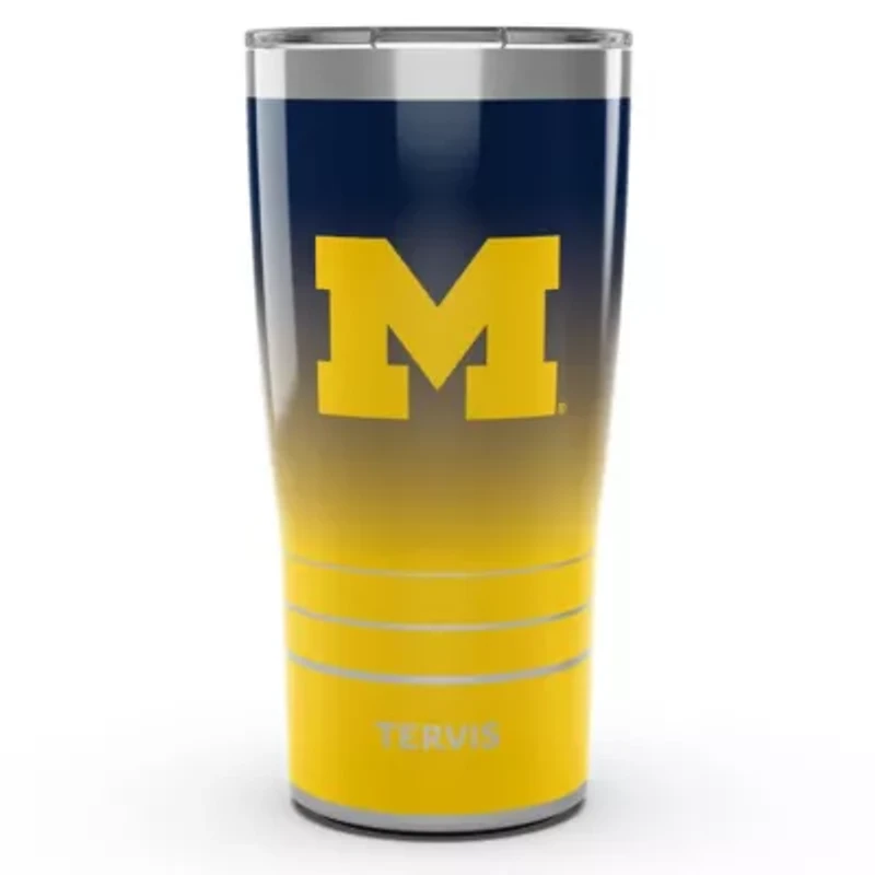 NCAA Michigan Wolverines 20oz. Ombre Stainless Tumbler
