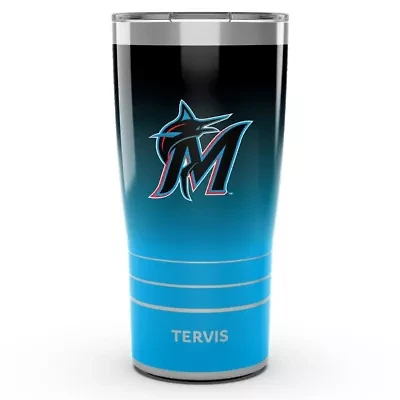 MLB Miami Marlins 20oz. Ombre Stainless Tumbler