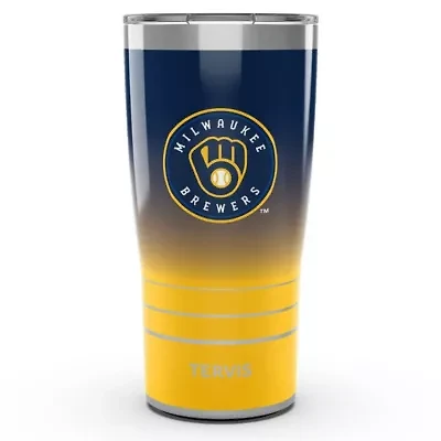MLB Milwaukee Brewers 20oz. Ombre Stainless Tumbler