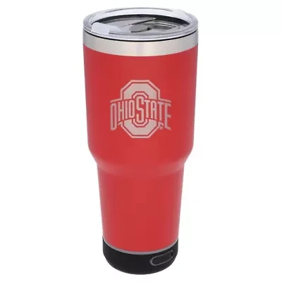 NCAA Ohio State Buckeyes 30oz. Stainless LED Bluetooth Tumbler