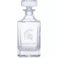 NCAA Michigan State Spartans Decanter & Two Rocks Glasses Set