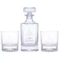MLB St. Louis Cardinals Three-Piece Decanter & Rocks Glasses Set