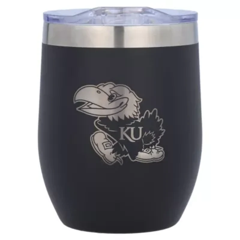 NCAA Kansas Jayhawks 16oz. Stainless Stemless Tumbler