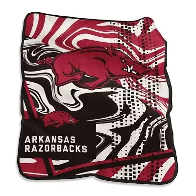 NCAA Arkansas Razorbacks 50" x 60" Swirl Raschel Throw Blanket