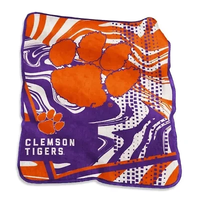 NCAA Clemson Tigers 50" x 60" Swirl Raschel Throw Blanket