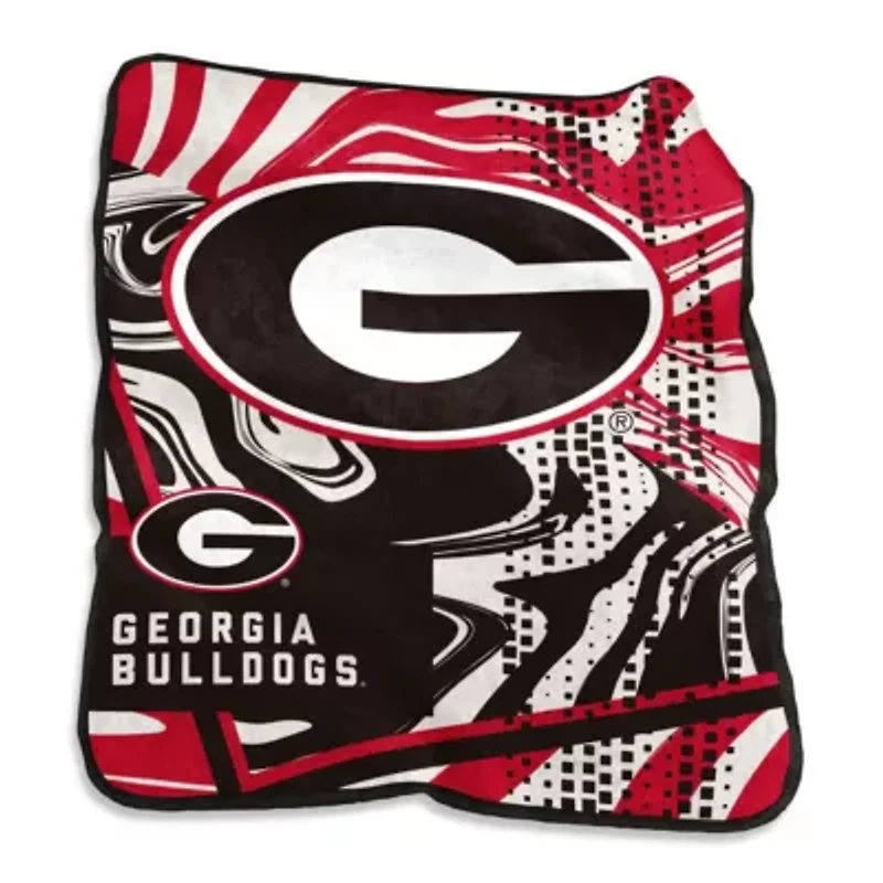 NCAA Georgia Bulldogs 50" x 60" Swirl Raschel Throw Blanket