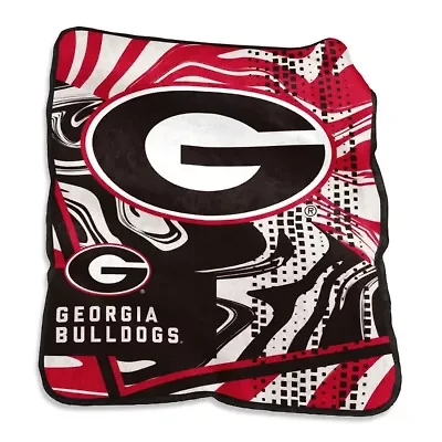 NCAA Georgia Bulldogs 50" x 60" Swirl Raschel Throw Blanket