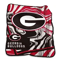NCAA Georgia Bulldogs 50" x 60" Swirl Raschel Throw Blanket