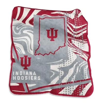 NCAA Indiana Hoosiers 50" x 60" Swirl Raschel Throw Blanket