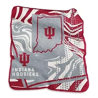 NCAA Indiana Hoosiers 50" x 60" Swirl Raschel Throw Blanket