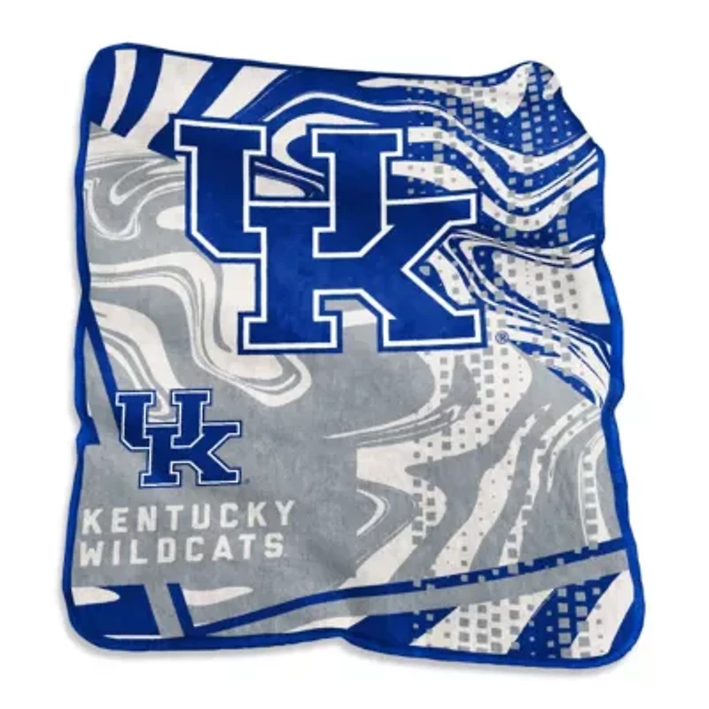 NCAA Kentucky Wildcats 50" x 60" Swirl Raschel Throw Blanket