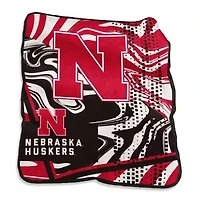 NCAA Nebraska Huskers 50" x 60" Swirl Raschel Throw Blanket